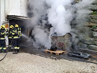 Müllcontainerbrand