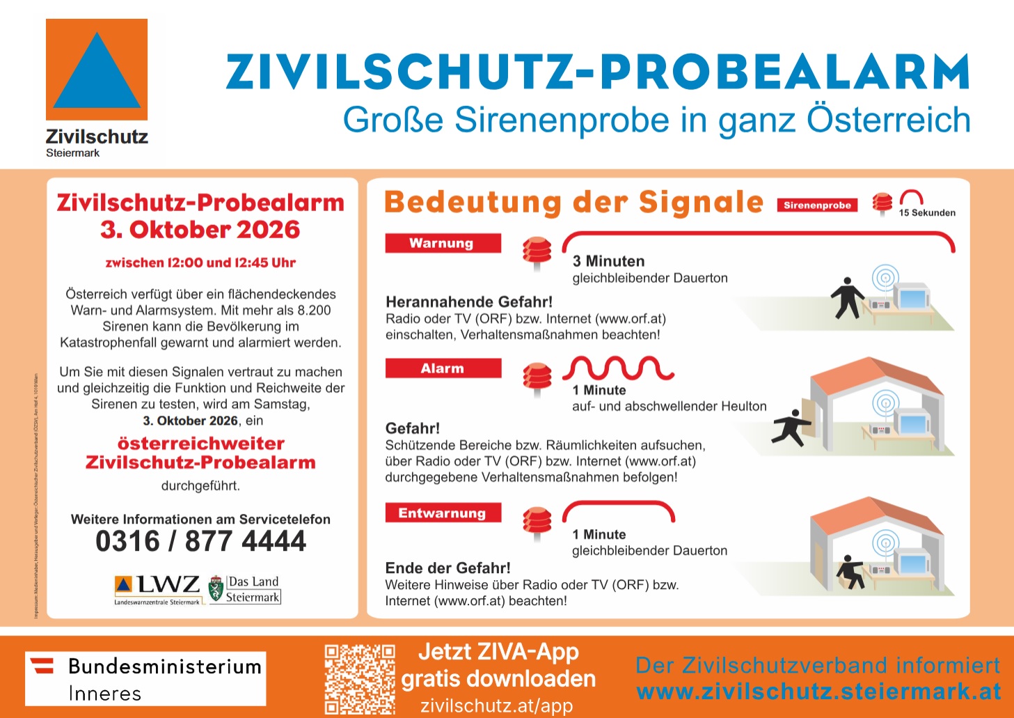 Zivilschutzprobealarm